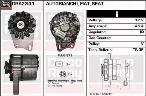 Remy DRA2341 - Alternatore autozon.pro