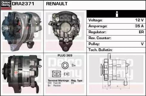 Remy DRA2371 - Alternatore autozon.pro