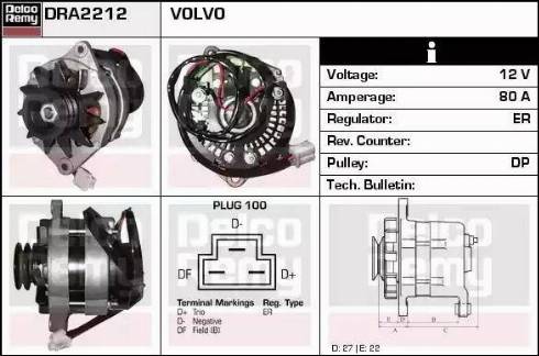 Remy DRA2212 - Alternatore autozon.pro