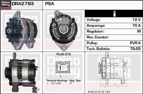 Remy DRA2793 - Alternatore autozon.pro