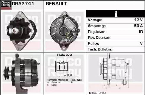 Remy DRA2741 - Alternatore autozon.pro