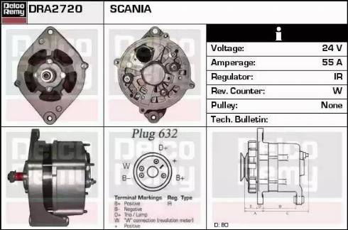 Remy DRA2720 - Alternatore autozon.pro