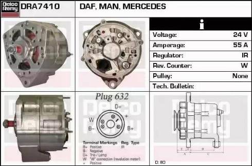 Remy DRA7410 - Alternatore autozon.pro