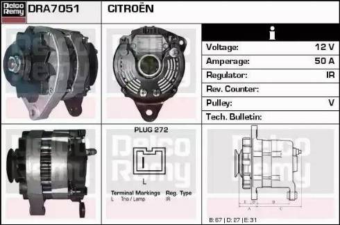 Remy DRA7051 - Alternatore autozon.pro