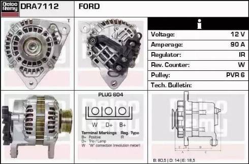 Remy DRA7112 - Alternatore autozon.pro