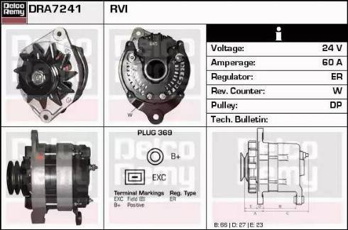 Remy DRA7241 - Alternatore autozon.pro