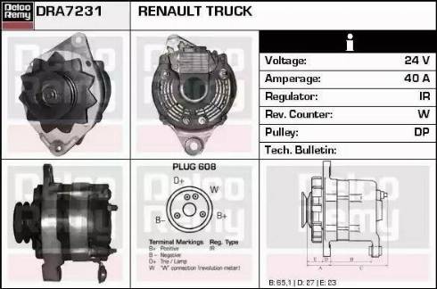 Remy DRA7231 - Alternatore autozon.pro