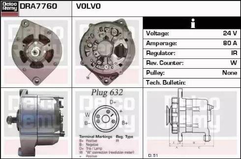 Remy DRA7760 - Alternatore autozon.pro