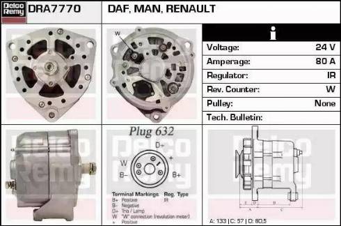 Remy DRA7770 - Alternatore autozon.pro