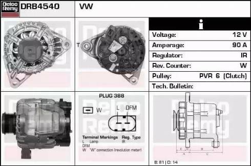 Remy DRB4540 - Alternatore autozon.pro