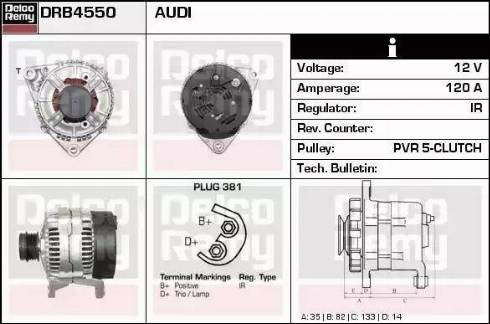 Remy DRB4550 - Alternatore autozon.pro