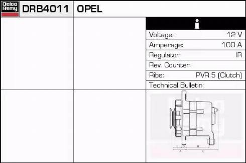 Remy DRB4011 - Alternatore autozon.pro