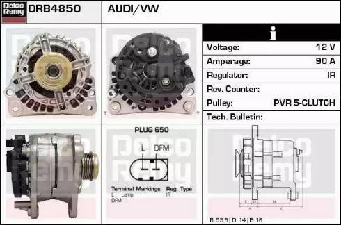 Remy DRB4850 - Alternatore autozon.pro