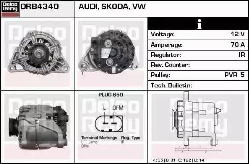 Remy DRB4340 - Alternatore autozon.pro