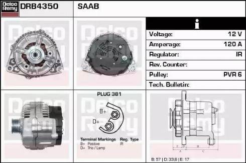 Remy DRB4350 - Alternatore autozon.pro