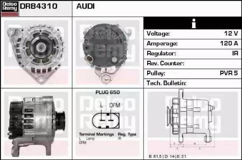 Remy DRB4310 - Alternatore autozon.pro