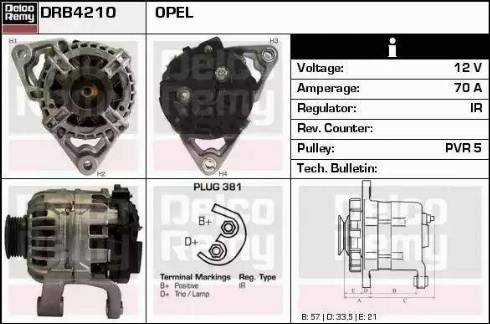 Remy DRB4210 - Alternatore autozon.pro