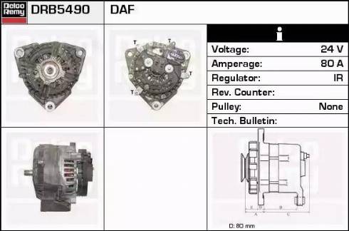 Remy DRB5490 - Alternatore autozon.pro