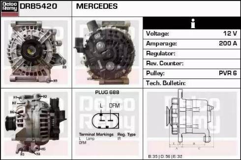 Remy DRB5420 - Alternatore autozon.pro