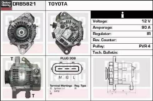 Remy DRB5821 - Alternatore autozon.pro