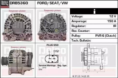 Remy DRB5360 - Alternatore autozon.pro