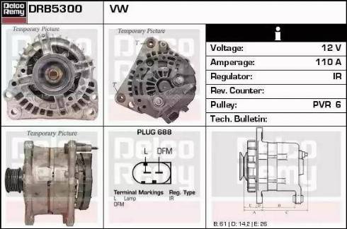 Remy DRB5300 - Alternatore autozon.pro