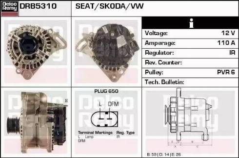 Remy DRB5310 - Alternatore autozon.pro