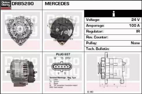 Remy DRB5290 - Alternatore autozon.pro