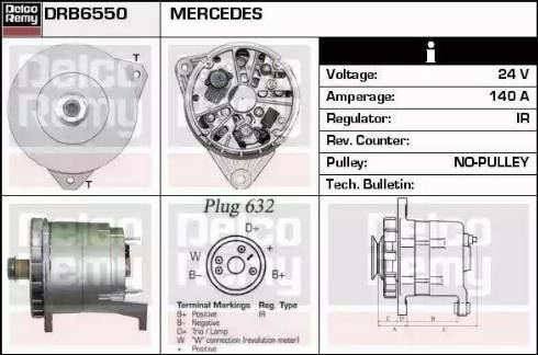 Remy DRB6550 - Alternatore autozon.pro