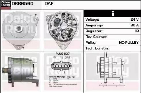 Remy DRB6560 - Alternatore autozon.pro