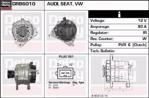 Remy DRB6010 - Alternatore autozon.pro