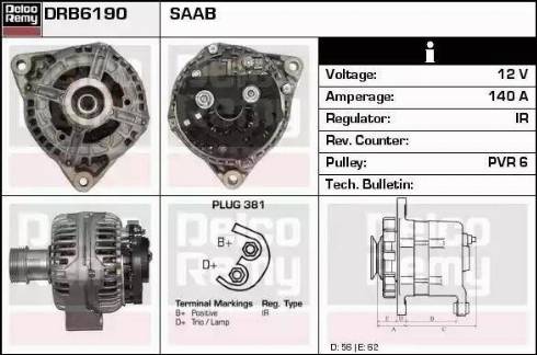 Remy DRB6190 - Alternatore autozon.pro