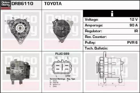 Remy DRB6110 - Alternatore autozon.pro