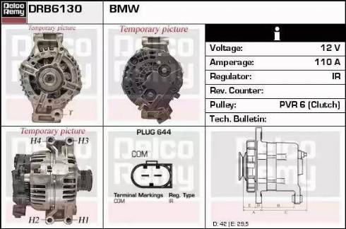 Remy DRB6130 - Alternatore autozon.pro