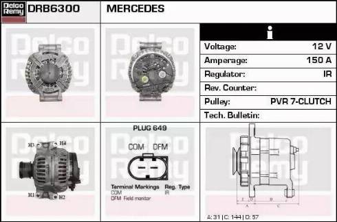 Remy DRB6300 - Alternatore autozon.pro