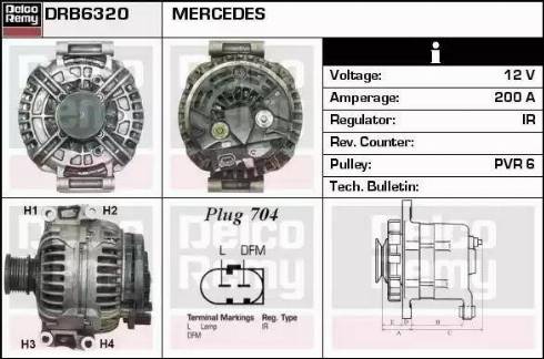 Remy DRB6320 - Alternatore autozon.pro