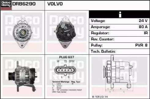 Remy DRB6290 - Alternatore autozon.pro