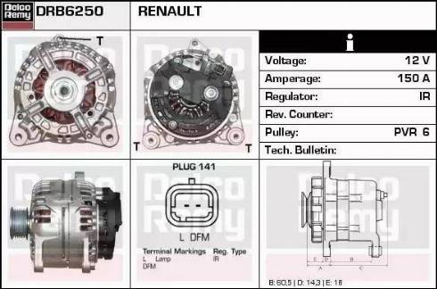 Remy DRB6250 - Alternatore autozon.pro