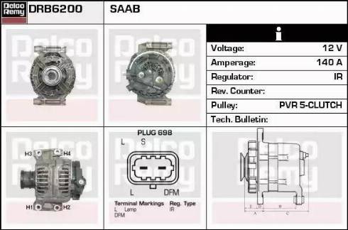 Remy DRB6200 - Alternatore autozon.pro