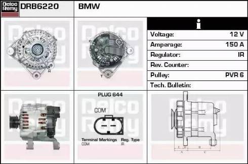 Remy DRB6220 - Alternatore autozon.pro