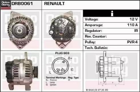 Remy DRB0061 - Alternatore autozon.pro