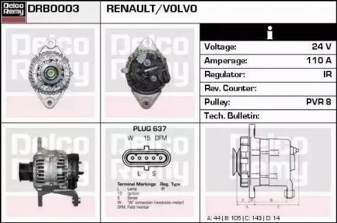 Remy DRB0003 - Alternatore autozon.pro