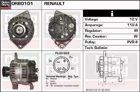 Remy DRB0101 - Alternatore autozon.pro