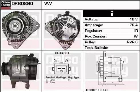 Remy DRB0890 - Alternatore autozon.pro