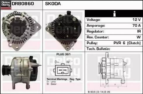 Remy DRB0860 - Alternatore autozon.pro