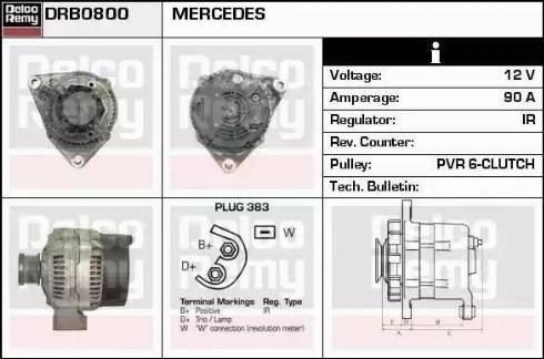 Remy DRB0800 - Alternatore autozon.pro