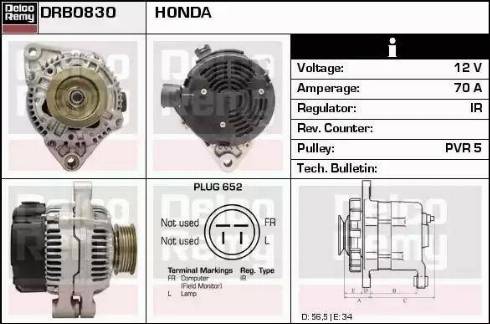 Remy DRB0830 - Alternatore autozon.pro