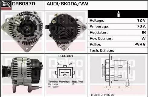 Remy DRB0870N - Alternatore autozon.pro