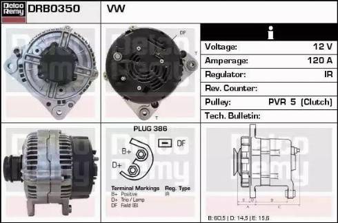 Remy DRB0350 - Alternatore autozon.pro