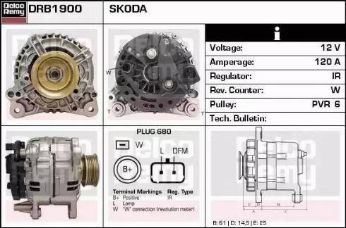 Remy DRB1900 - Alternatore autozon.pro